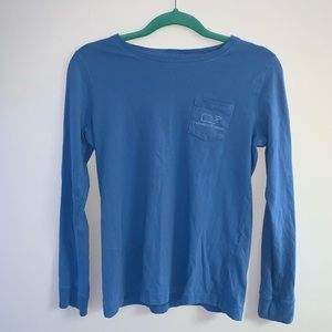 vineyard vines blue long sleeve t shirt size xs